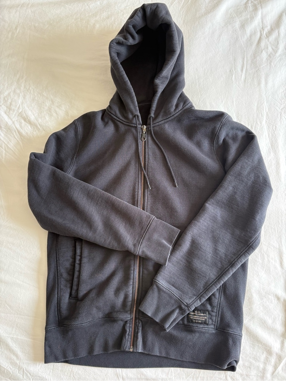 Levi's Men's Black Full-Zip Hooded Sweatshirt Large